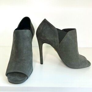 Prada Grey Suede Heels